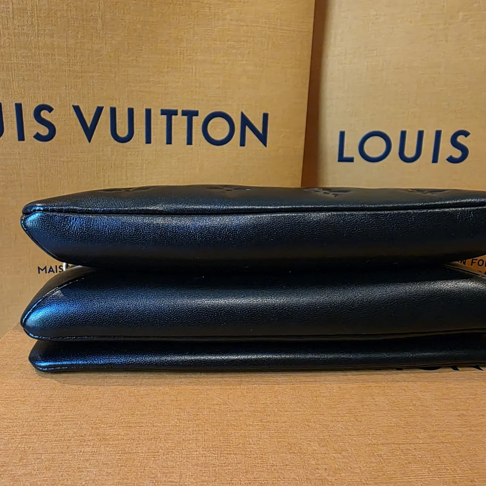 Louis Vuitton Pochette Coussin Black Leather Crossbody Bag - Picture 3 of 10